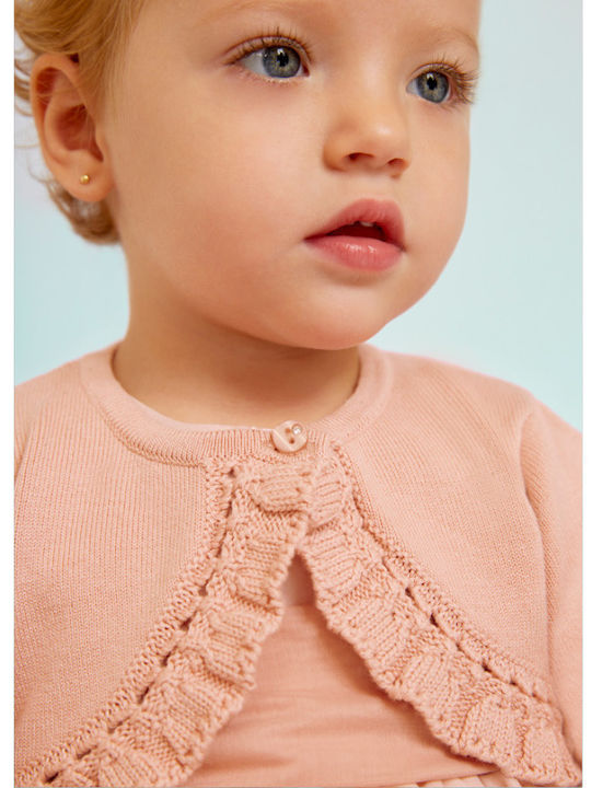 Kids Bolero Knitted Pink