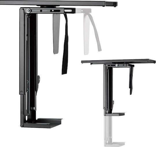 Maclean Energy MC-885 B Desk Mounted Computer Tower Stand
