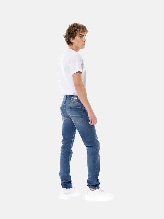 Cover Jeans Pantaloni de Bărbați din Jean în Croială Normală Albastru