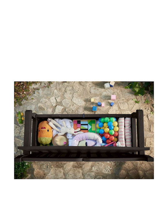 Bench Outdoor Plastic with Chest 140x60x84cm
