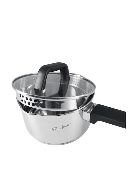 Lamart Pour Set de oale din oțel inoxidabil Argint cu strat antiaderent 7buc