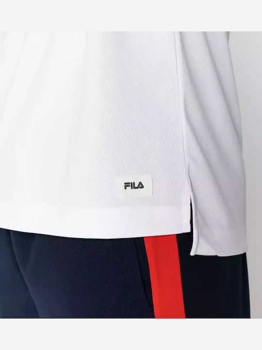 Jason Αθλητική Μπλούζα Κοντομάνικη White/blue Navy/red