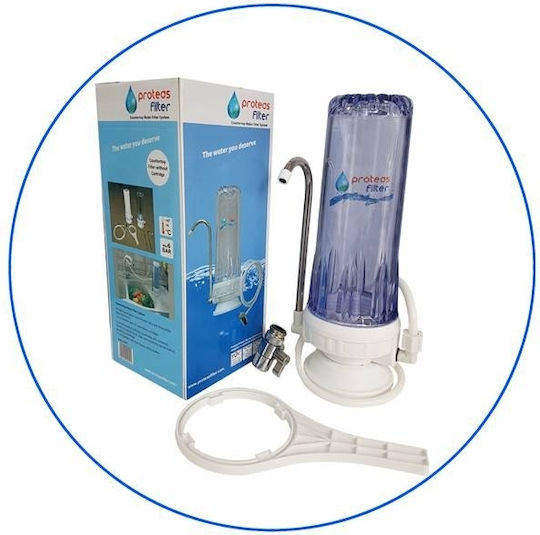 Proteas Filter Συσκευή Φίλτρου Νερού Μονή Άνω Πάγκου EW-012-0101