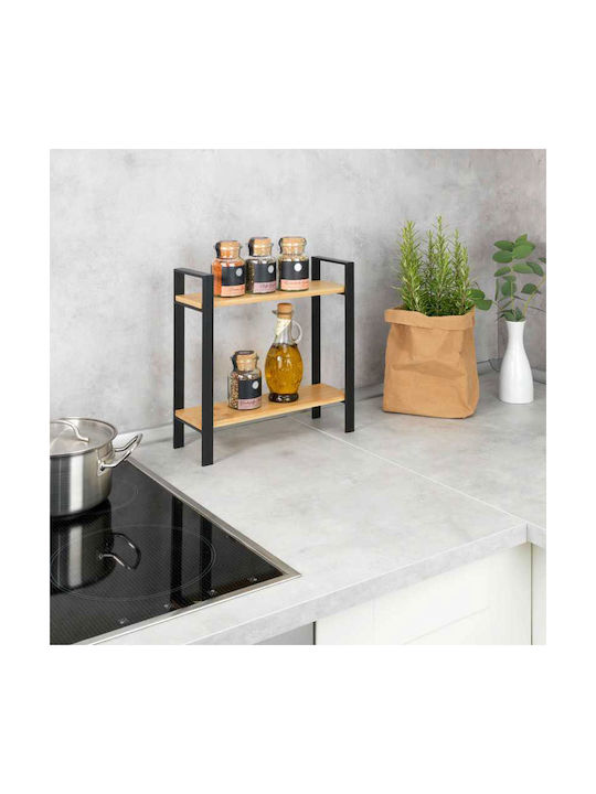 Wenko Lou Kitchen Organizer Racks Wooden in Black Colour 11x32x32cm