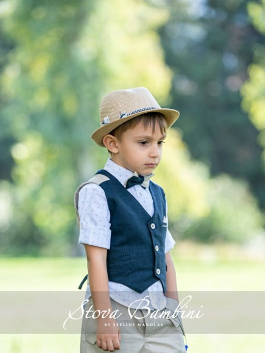 Stova Bambini Βαπτιστικό Κοστούμι Μπλε 7τμχ