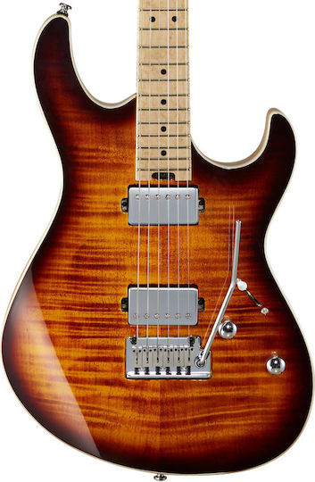 Cort G290 FAT Elektrische Gitarre Stratocaster mit HH Tonabnehmerkonfiguration Antique Violin Burst