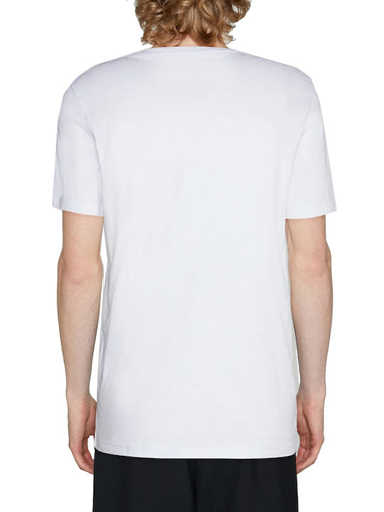 Jack & Jones Ανδρικό T-shirt Λευκό με Στάμπα