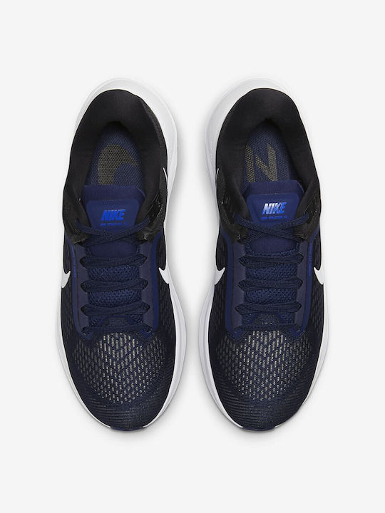 Air Zoom Structure 24 Sport Shoes Running Midnight Navy / White Black White