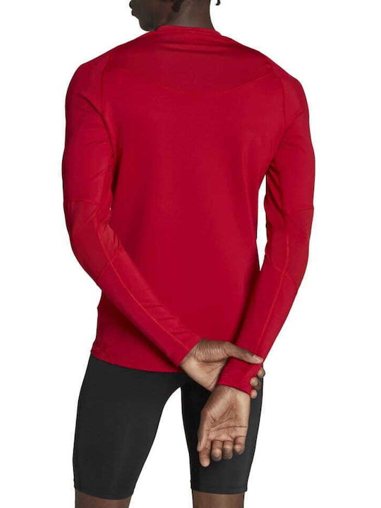 Adidas Men's Athletic Long Sleeve Blouse Red