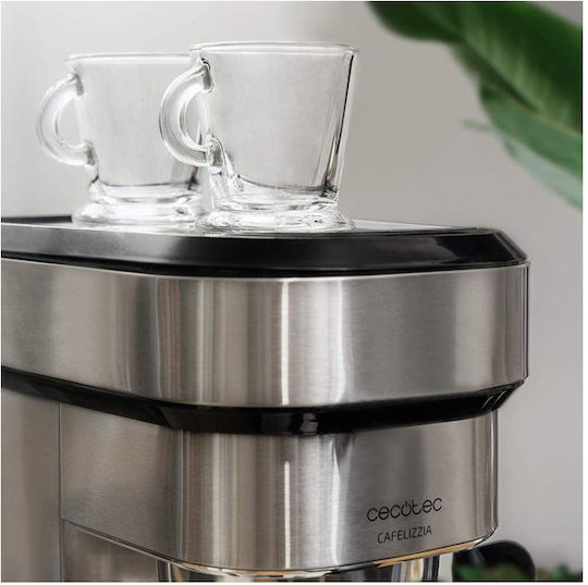 Cecotec Cafelizzia 790 Duo Μηχανή Espresso 1350W Πίεσης 20bar Steel