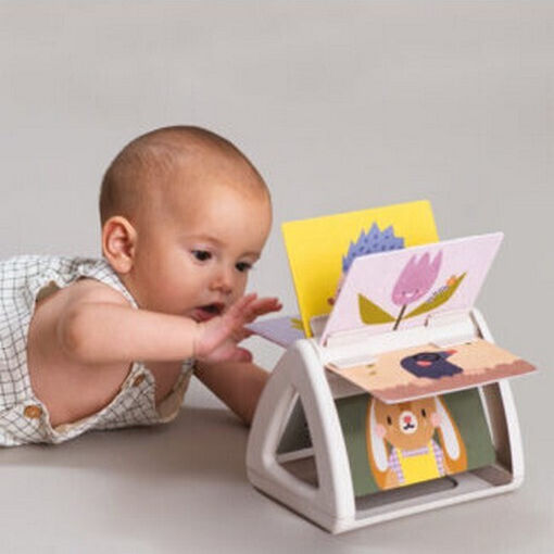 Taf Toys Βρεφικό Παιχνίδι Tummy Time Spinning Book με Ήχους για Νεογέννητα