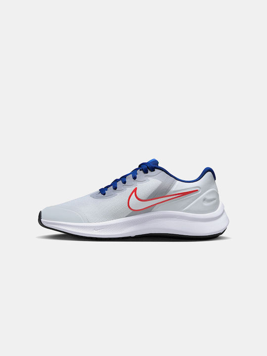 Nike Αθλητικά Παιδικά Παπούτσια Running Star Runner 3 Pure Platinum / White Lt Crimson