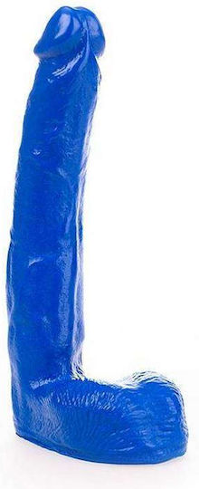 All Black All Blue Luis Ρεαλιστικό Dildo με Όρχεις Μπλε 21cm
