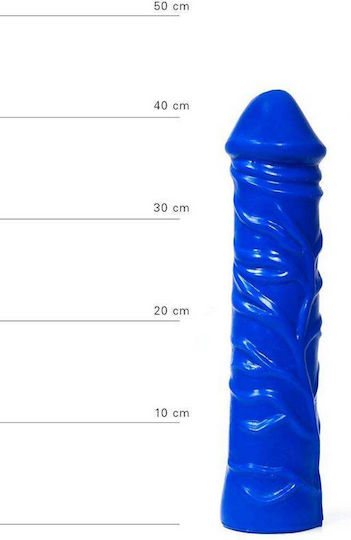 All Black Realistisches Dildo Blau 28cm