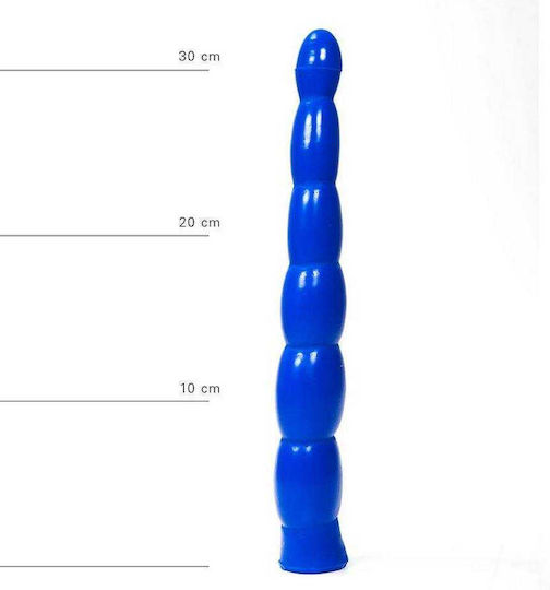 All Black All Blue Ρεαλιστικό Dildo Μπλε 32cm