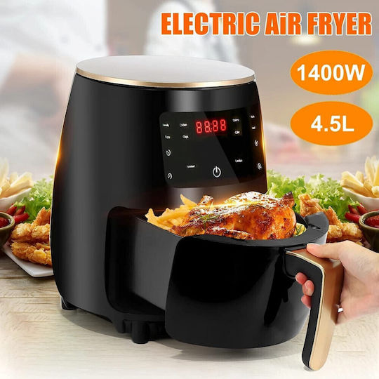 Cheffinger Heißluftfritteuse 4.5Es Schwarz 01AFRYBLK