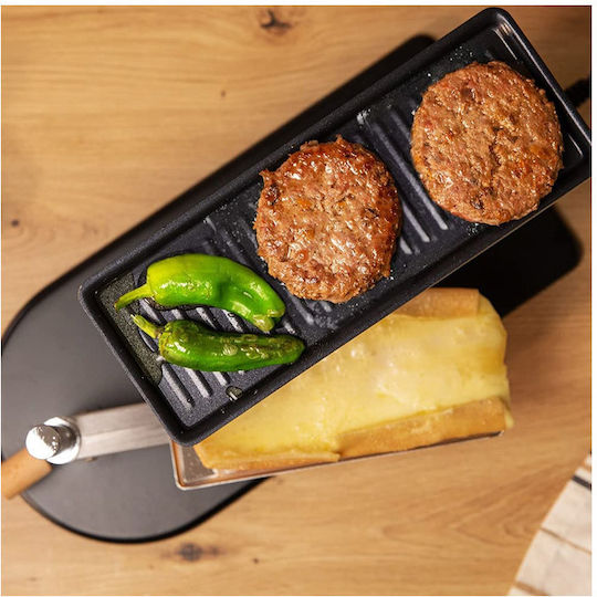 Cecotec Raclette Cheese&grill 6000 Επιτραπέζια Ηλεκτρική Ψησταριά Raclette Λείας Πλάκας 600W με Ρυθμιζόμενο Θερμοστάτη