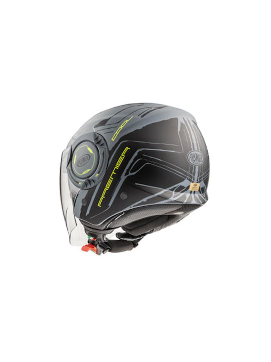 LS2 Jet Helmet with Sun Visor ECE 22.05 1300gr Grey Nty Bm