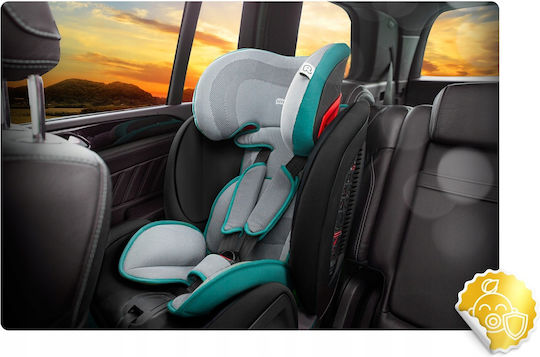 Ricokids Qway Baby Car Seat with Isofix Black / Grey / Mint 9-36 kg
