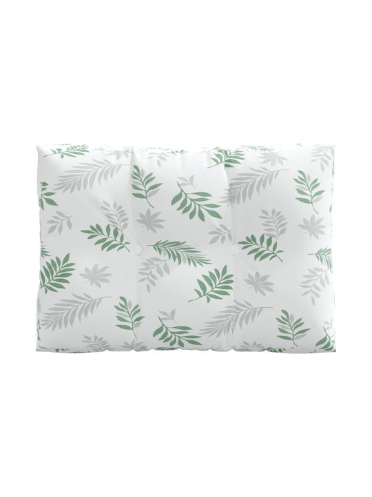 vidaXL Garden Chair Cushion with Back Green 2pcs 50x50cm.