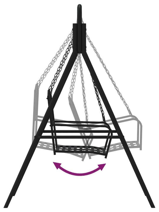 Metallic Swing Black L124xW117xH168cm