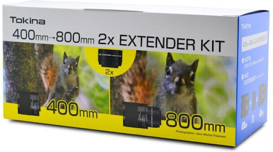 Tokina Kit Full Frame Φωτογραφικών Φακών SZX 400mm F/8 Reflex MF + 2X Extender Telephoto για Sony E Mount Μαύρος