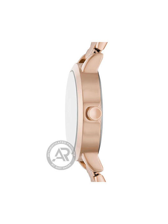 DKNY Soho Watch with Pink Gold Metal Bracelet