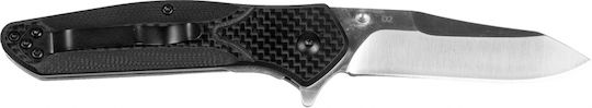 Joker Pro Pocket Knife Black with Blade made of Steel in Sheath