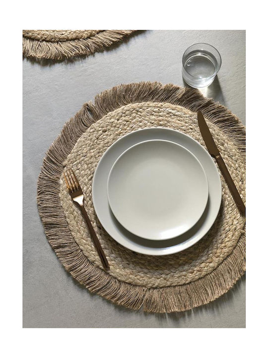 Nima Wicker Placemat Rami Beige 38x38cm