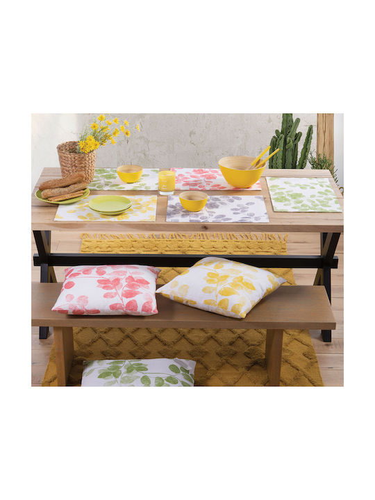 Nef-Nef Homeware Santika Platzdeckchen Stoff Grey 48x33cm 033020 1Stück