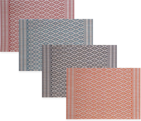 Nef-Nef Homeware Palacio Σουπλά Υφασμάτινο Petrol 45x33cm 2τμχ
