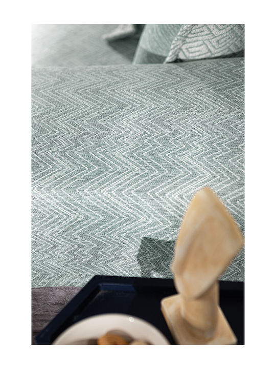 Guy Laroche Marvin Sesselüberwurf Zwei Seiten Chenille 180x150cm Meeresfarbe