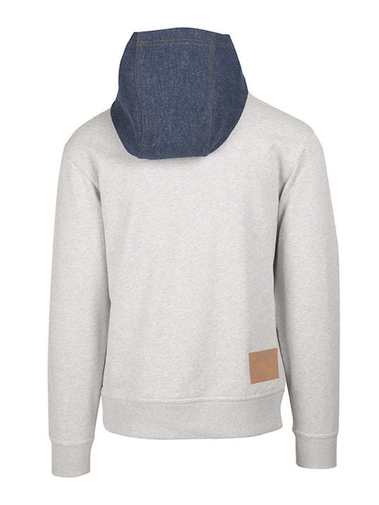 Hugo Boss Men's Sweatshirt with Hood and Pockets Gray