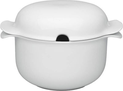 Ιωνία Porcelain Soup Tureen Plus White 2500ml