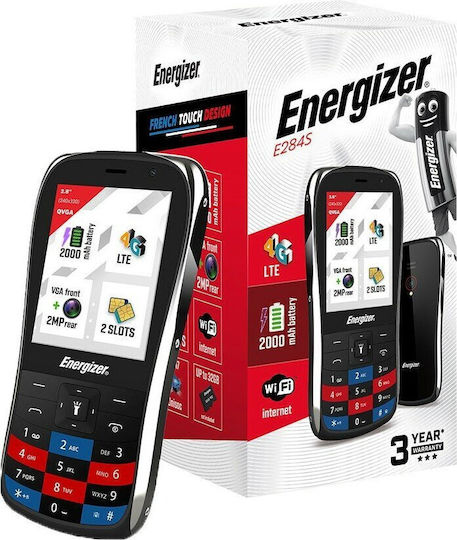 Energizer E284S Dual SIM Κινητό με Κουμπιά Μαύρο