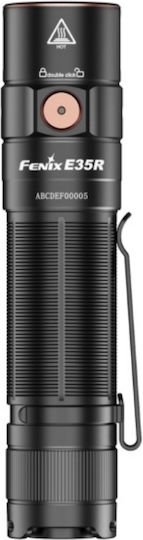 Fenix Wiederaufladbar Taschenlampe LED IP68 mit maximaler Helligkeit 3100lm E35R Schwarz