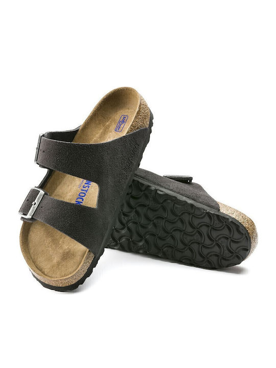 Arizona Men's Sandals Velvet Grey Narrow Fit