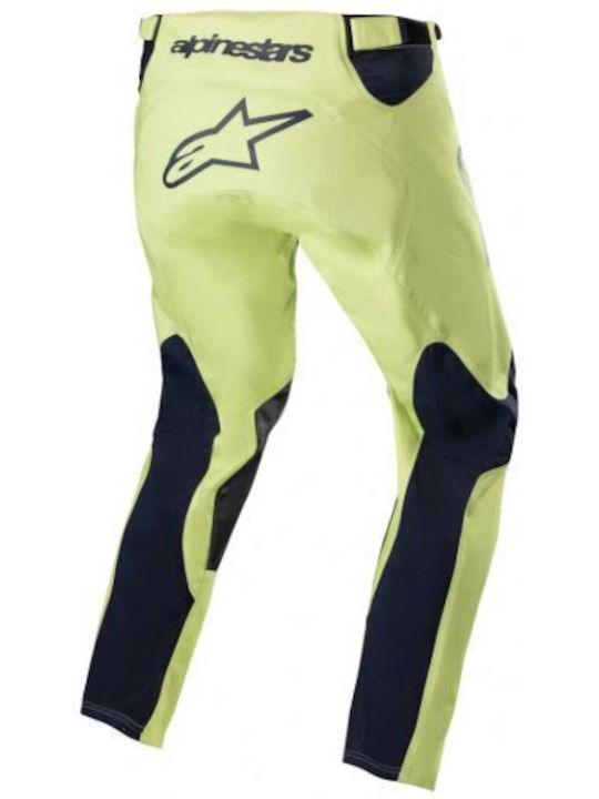 Alpinestars 2023 Racer Hoen Men's Summer Motocross Pants Night Navy/Fluo Green