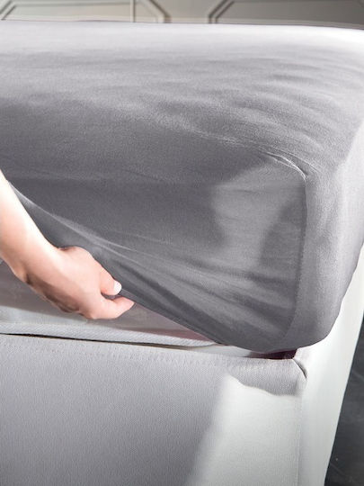 La Luna Jersey Grey Ημίδιπλο 120x200+30εκ. με Λάστιχο Γκρι La Luna Jersey Grey Ημίδιπλο 120x200+30εκ. με Λάστιχο Γκρι
