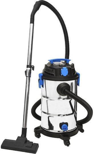 vidaXL Vacuum Wet / Dry 1200W with Stainless Bin 30lt