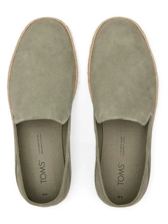 Santiago Suede Men's Espadrilles in Gray Color