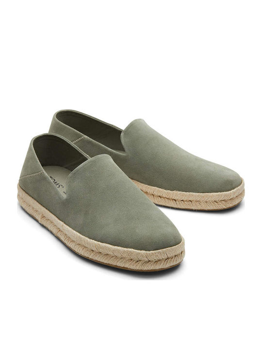 Santiago Suede Men's Espadrilles in Gray Color