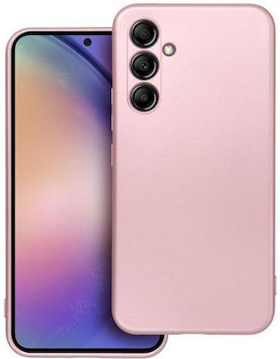 Metallic Silicone Back Cover Pink (Galaxy A54)