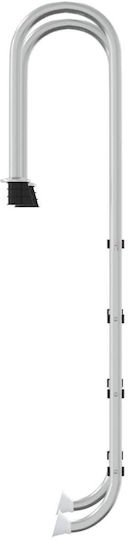 vidaXL Poolzubehör 54x38x184.5cm Silver