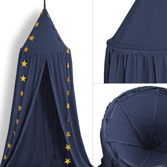 Mückennetz Zimmer Baumwolle DM-ETZP10 Blau