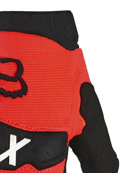 Fox MX Youth Dirtpaw Motocross ръкавици Fluo Red