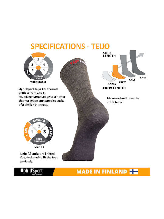 Uphillsport Teijo Чорапи за Трекинг Черни 1 чифт