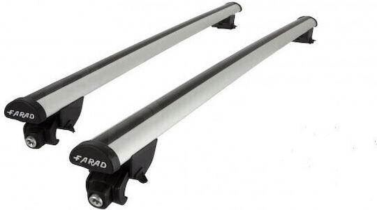 Farad Car Roof Bars Aluminum 140cm for Opel Insignia 5D 2009-2017 Set with Roof Rack Legs and Lock Silver