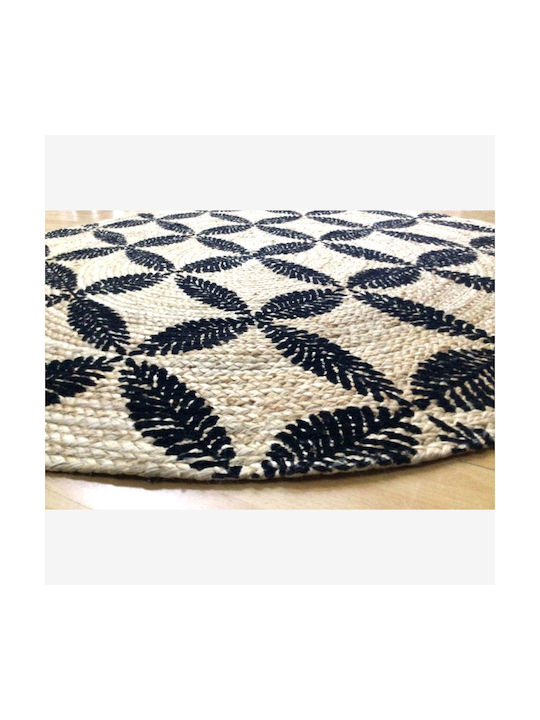 Tzikas Carpets 60677-090 Handmade Rug Round Summer from Jute Pop