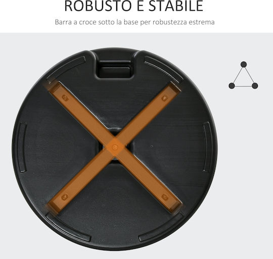 Outsunny Umbrella Stand made of Plastic in Black Color 55x55cm